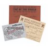 Image 1 : A Pair of Restaurant Reservation Cards and Transportation Ticket.