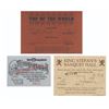 Image 2 : A Pair of Restaurant Reservation Cards and Transportation Ticket.