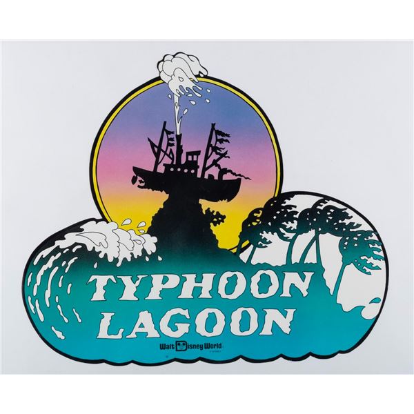 A Typhoon Lagoon Sign Graphic.