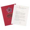 Image 1 : An EPCOT Center Opening Day Cast Member Booklet and Letter.