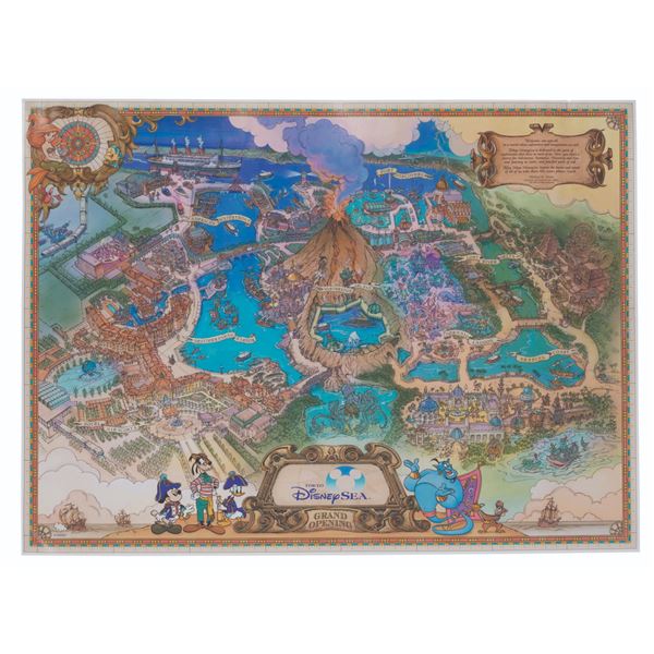A Tokyo DisneySea Grand Opening Map.