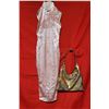Image 1 : Pink Silk Dress & Bag