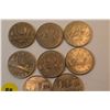 Image 2 : 8 Canada Nickel Dollars