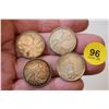 Image 1 : 4x Canada Silver ¼ Dollars