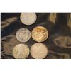 Image 2 : 4 Silver Canda Dimes & 1 Silver 5 Cent Coin