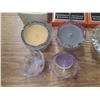 Image 7 : Lot of Candles Box and Candle Holders.