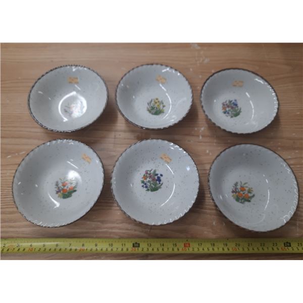(6) Bowls. (Made in Japan)