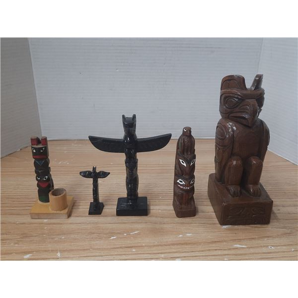 Lot of Wood Figurines.
