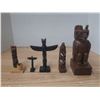 Image 1 : Lot of Wood Figurines.