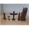 Image 5 : Lot of Wood Figurines.
