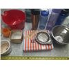 Image 3 : Lot of Plastic Containers, Water Bottles, Glass Bowls, Streel Bowl, Tin, etc.