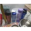 Image 5 : Lot of Plastic Containers, Water Bottles, Glass Bowls, Streel Bowl, Tin, etc.