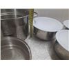 Image 5 : Stainless Steel Cooking Pot with a Strainer Basket and 3 T-fal Stainless Steel Cookware Set with Han