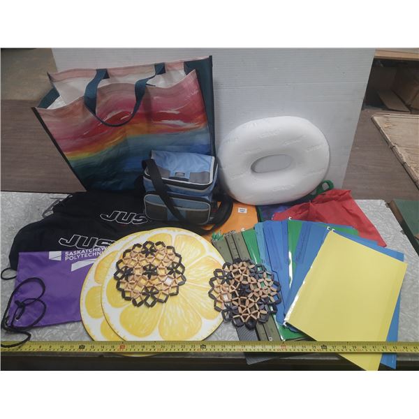 Lot of Bags, File Holders, Pillow, etc.