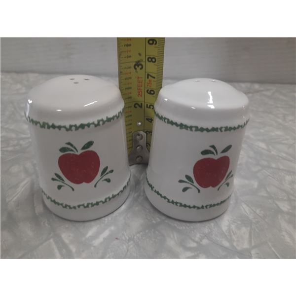 Vintage Tomato Salt and Pepper Shakers.