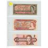 Image 1 : 1954, 1974, 1986 Canadian Two Dollars.