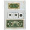 Image 2 : 1923 Canadian Shinplaster, 1923 Dominion of Canada One Dollar, 2023 Canadian Fifty Cents, 1923 Canad