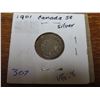 Image 1 : 1901 Canada 5 Cent Coin - VG8 - Silver