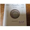 Image 1 : 1913 Canada 5 Cent Coin - VF Silver