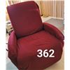 Image 1 : Red Swivel Chair & Cover