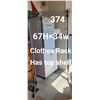 Image 1 : Metal Clothes Rack & Wood Rack