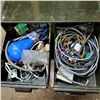 Image 4 : 4 drawer metal storage with misc electrical parts