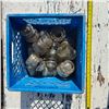 Image 1 : Crate of glass insulators