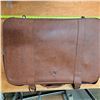Image 1 : leather suit case with tarp, high vise vest, souls for shoes