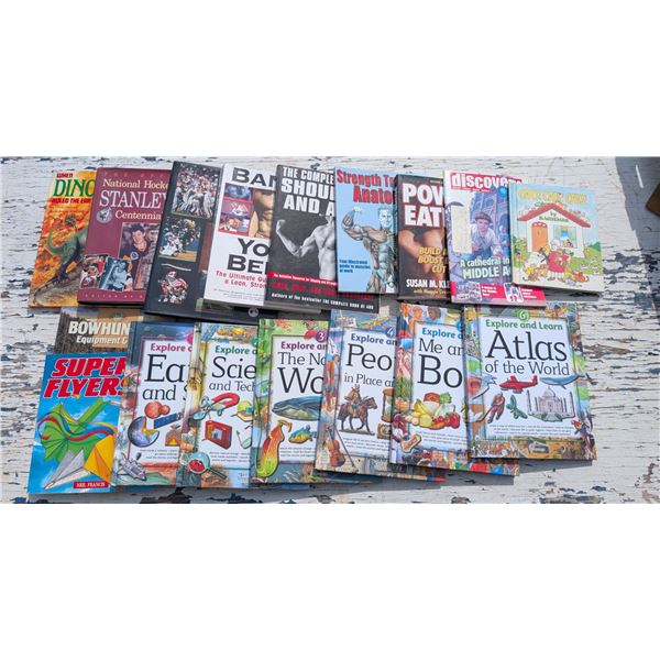 Misc. Book Lot (Body Building, sports, hunting, and etc.)