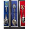Image 6 : (4) Décor special spoons (1) Special Bottle Opener w/ Collectin of Variety of Pins