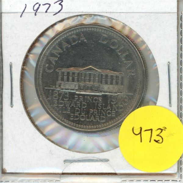 1873-1973 Prince Edward Island MLE DU Prince Edouard Canadian Silver Dollar