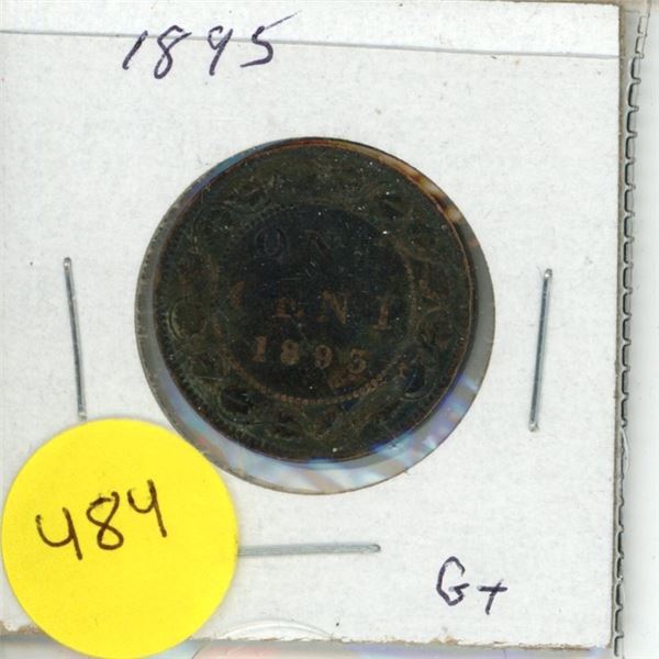 1895 Canadian 1 Cent Coin