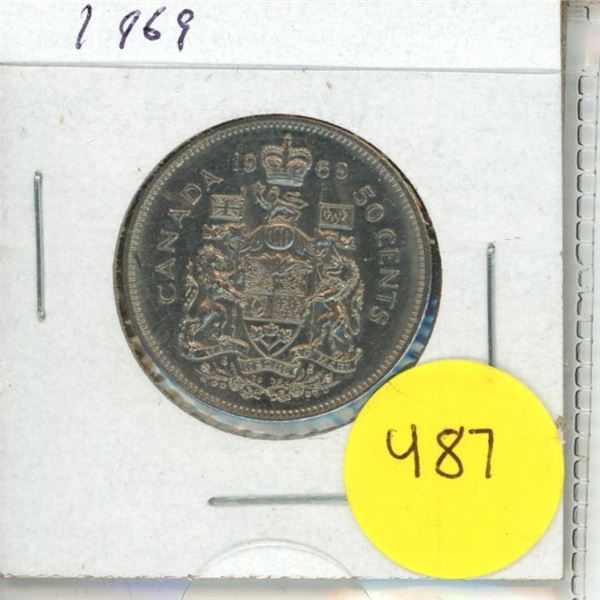 1969 Canadian 50 cent Coin
