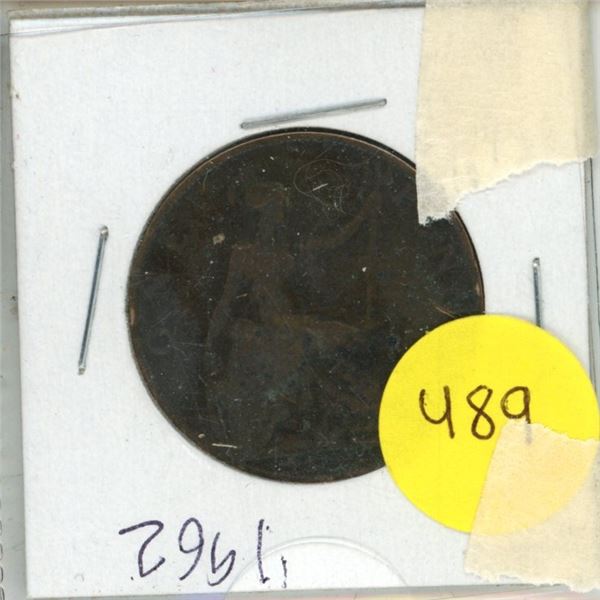 1962 Great Britain 1 penny coin