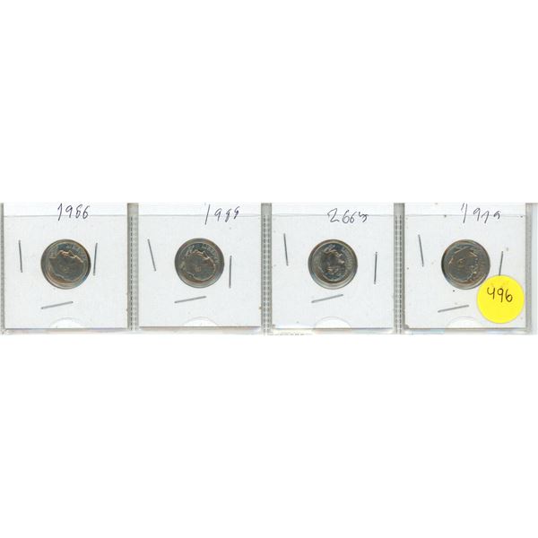 1979-80/88/2005 American 1 Dime Coins