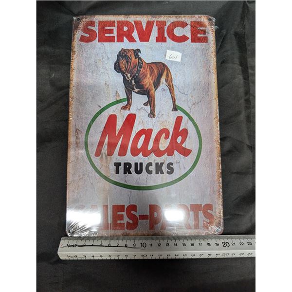 MACK TRUCK Tin Sign Approx. 8"x11 3/4"