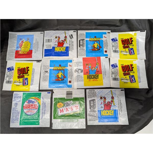 (LOT) Tiger Woods Re wrapper + NHL 80s wrappers + MASH