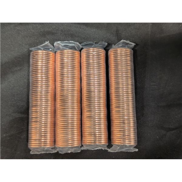 (4) BU Rolls 2012 1 Cent Canadian Magnetic