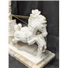Image 5 : Stone Horses + Chariot (Heavy ) Great Condition 11"x4"x9.5" High