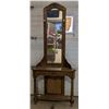 Image 1 : Nice Condition wood Stand and Mirror