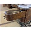 Image 9 : RARE Improved Seamstress Sewing Machine and Cabinet Cones w/ Antique Tin full of Extra Attachments (
