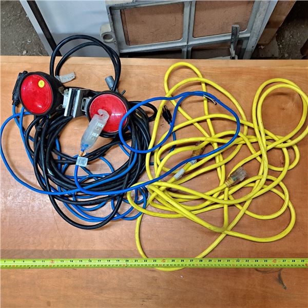 Trailer light and extention cords