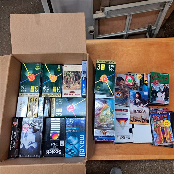 Lot of various vhs tapes