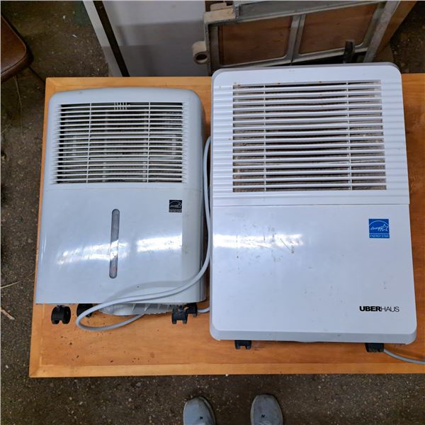 2 dehumidifiers