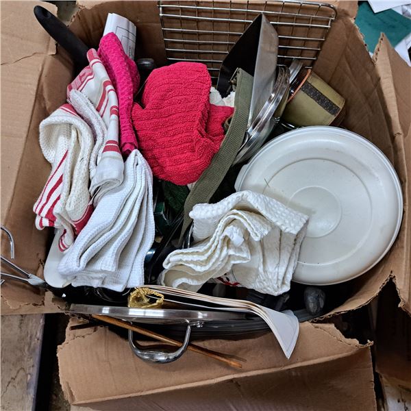 Lot of misc items- kitchen ware