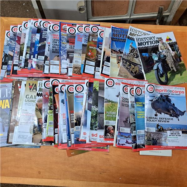Various canadian millitary magazines