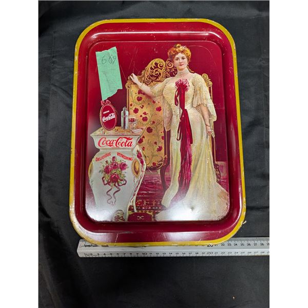 Original Tin Coke Tray Approx. 10.5"x15