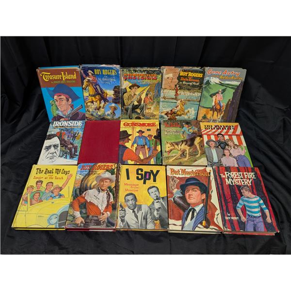 Vintage Book Lot (Roy Rodgers, Gene Autry, Rin Tin Tin, Treasure Island, and etc.)