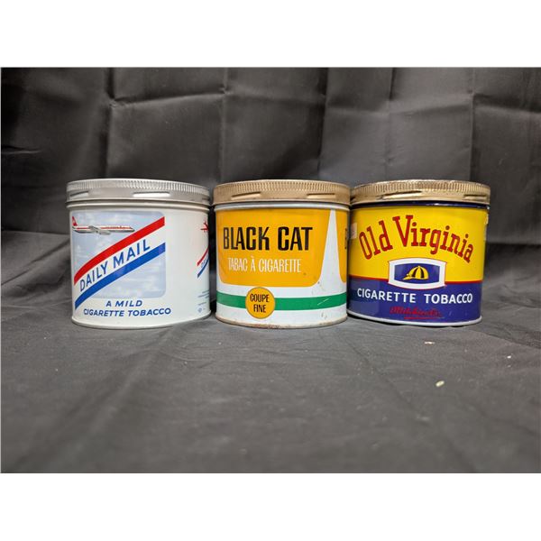 (3) Old Tobacco Tins