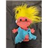 Image 2 : Original Vintage Trolls (One Lights Up) (2) Dolls (1) Small Pin